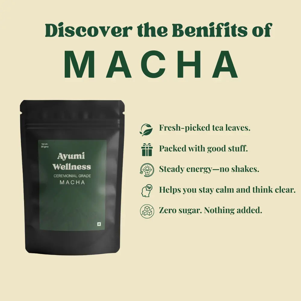 Ayumi Ceremonial Matcha — 50g Shizuoka, Japan · First Harvest · Stone Ground + FREE GLASS SIPPER - Ayumi wellness