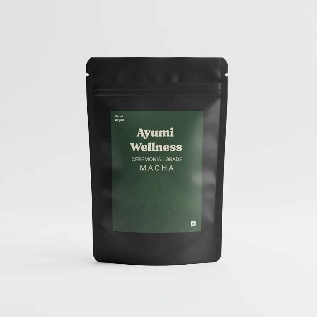 Ayumi Ceremonial Matcha — 30g Shizuoka, Japan · First Harvest · Stone Ground + FREE GLASS SIPPER - Ayumi wellness